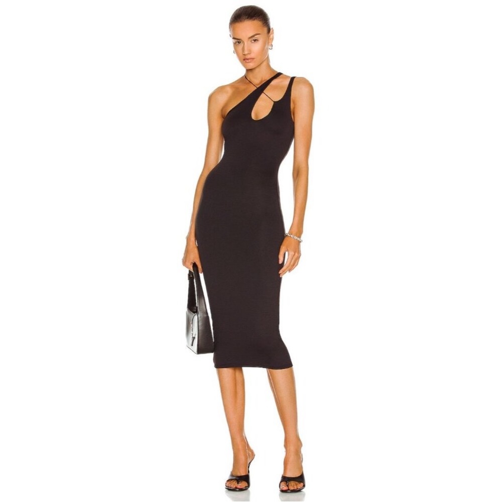 ALIX NYC Black One-Shoulder Dress